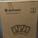 upsimples 16x24 Picture Frame Black 3 Pack, Scratch-Proof Poster Frames 16 x 24 for Photo Gallery - Slide-In Strips, Horizontal or Vertical Wall Mounting