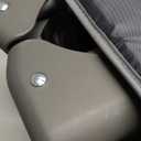 Pamo Babe Baby Playard with Canopy, Portable Crib with Changing Table (Lightgrey)