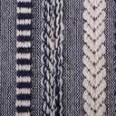 DII Braided Striped Decorative Throw Blanket, 50x60, Navy
