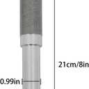 labwork Trailer Axle BT8 Round Spindle with Fastening Accessories for 1 Inch Bearings