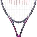 Wilson Tour Slam Adult Recreational Tennis Rackets (Grip Size 2 - 4 1/4", Pink/Grey)