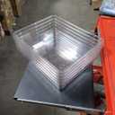 Storex Flat Storage Tray, Letter Size, 10 x 13 x 3 Inches, Unbreakable Clear, 5-Pack