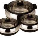 Casserole Serving Set of 3, 800/1200/1700 ml, Black