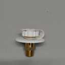 RV Water Inlet Connection City Water Fill Inlet Flange Brass with Check Valve RV Water Hose Connector Replacement 1/2" NPT Male City Water Fill Flange City Water Hookup for Camper (White)