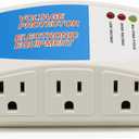 BSEED Surge Protector Power Strip for Home Appliance, 3 Outlet Power Surge Protector, Voltage Protector Brownout Surge Refrigerator 1875W, 120V, 15A, 1 Pack