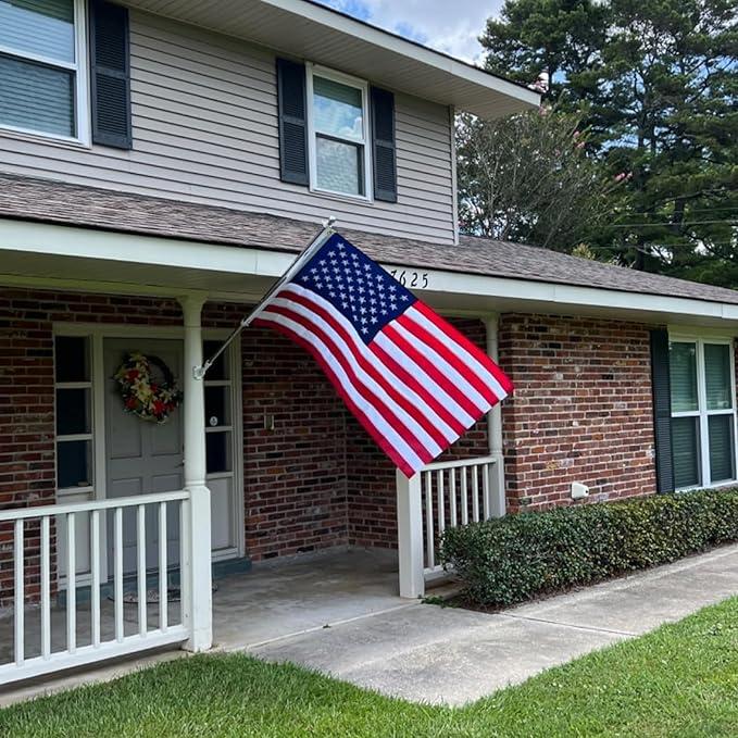 American Flag 2x3 ft Outdoor US United USA Flags Heavy Duty, Cloth America Flag for Outside with 2 Brass Grommets