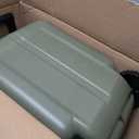 7.4 Gallon Water Jug with Wheels & Folding Handle, GIGYES Rolling Wheel Water Storage Tank for Hiking Camping, Portable