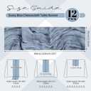 12 Pack Dusty Blue Table Runner 20x120in Cheesecloth Table Runner