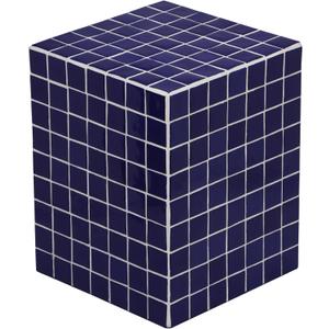 JONATHAN Y END2000D Callista 18" Modern Bohemian Ceramic Tiled Rectangle End Table, Side Table, Accent Table for Living Room, Bedroom, Navy/White