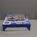 JOSEN Winter Snow Tube Sled - 47Inflatable Thickened Heavy-Duty Snow Tubes for Sledding with Premium Canvas Cover, Fun Winter Outdoor Family Activities Christmas Birthday Gift for Adults