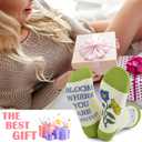 5 x Stocking Stuffers for Women Funny Socks Book Lovers Gifts for Readers Novelty Reading Gifts Students Teachers Author (Patterned)