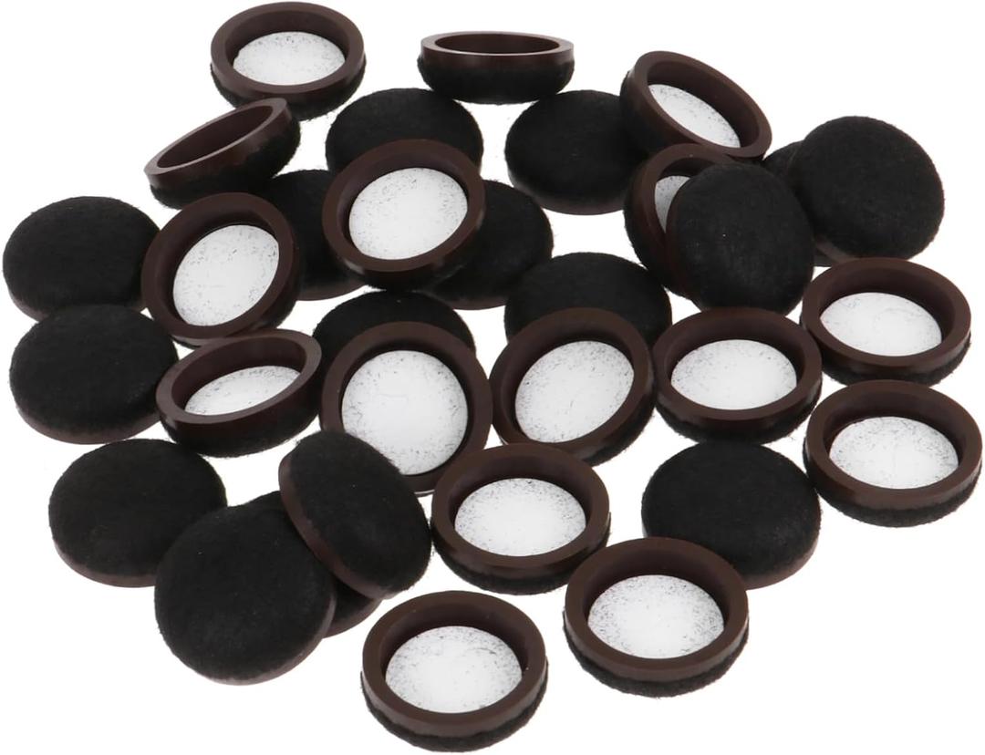 Gadpiparty Furniture Foot Pads Floor Protectors for Sofa Couch Legs Chair Pads for Dining Chairs Table Leg Covers Outdoor Sofa Sliders (3.6X3.6CM, Black)