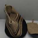 Storage Basket with Lid, 16"x16"x13" Wicker Blanket Storage for Living Room, Decorative Woven Cotton Rope Basket for Organizing Towels, Shoes, Kids Toy Bin Box, Baby Nursery Hamper with Lid (Black/Brown)