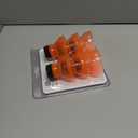 Reusable Soda Can Lids - 6-Pack Spill-Proof, Snap-On Covers for Freshness and Protection, Orange Can Toppers Set of 6