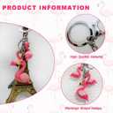 Flamingo Keychain Red Keychain Flamingo Charms Cute Girls Key Chain for Women Girls Bag Car Wallet Charms