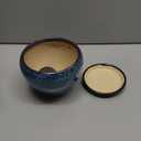 Deep Dream 6 Inch Plant Pots- Ceramic Planter Pot with Drainage Hole and Saucer, Round Flower Pot for Indoor Outdoor Succulent, Snake Plants and Cactus, Blue