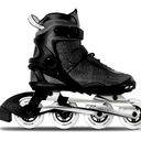 Inline Skates PRO for Adult Women - ABEC-9 Bearing with Breathable Lining for Male Female, Optional Brake, Size W 6-9, Black