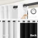BGment White Blackout Curtains 63 Inch Long - Black Out Curtains for Bedroom Thermal Insulated Curtains for Summer Grommet Total Room Darkening Window Drapes, 2 Panels, 42 x 63 Inch