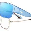 KastKing Molino Fit-Over Polarized Sunglasses,UV400 Protection Ultralight Wraparound Fishing Sports Sunglasses, TAC Lenses