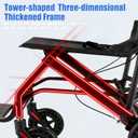 FamilyRoots Lightweight Transport Wheelchair Folding 13.9 lbs Hand Brakes | Aluminum frame, compact folding, adjustable armrests, swivel wheels, indoor outdoor travel use