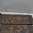 Dark Brown Washable 2x6 Kitchen Rugs Non Slip - Farmhouse Hallway Runner Rug, Non Slip Floral Botanical Bathroom Mats, Southwestern Cabin Bedroom, Hall Way Low Pile Carpet