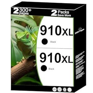 910XL Ink Cartridges Black Replacement for HP 910 XL Compatible for HP910 HP910XL to use with 8015e 8025e 8020 8028e 8025 8010 8035 8030 8035e 8034e 8028 8022e 8015 Printers(2-Pack, Black)