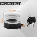 71313-96A Round Key Ignition Switch Fits for 93-13 Big Twin Dyna Fat-boy Softail Road King, Chrome, Replace 71501-93