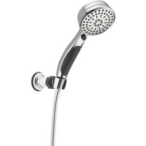 Delta Faucet 9-Spray Touch-Clean Wall-Mount Hand Held Shower with Hose, Chrome 55424