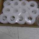 PH PandaHall 20 Pack Empty Spool, Plastic Ribbon Spools Wire Weaving Bobbins Empty Thread Spools Ribbon Chain Tape Spools White Spools for Embroidery Thread Yarn Ribbon Crafts Sewing 2.16x0.78inch