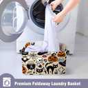 Halloween Basket with Handles Spooky Boo Basket Stuffers for Women Girls Boyfriend Mens Large Collapsible Storage Container for Shelves Home Office Toys (3)