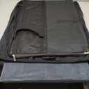 Dog Car Crate, Enclosed Foldable Cat Car Seat Carrier 24x19.6x19.6in, Black