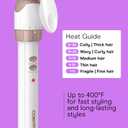 Conair Double Ceramic 3 Barrel Curling Iron, Triple Barrel Waver Hair Tool Creates Deep, Continuous Waves, Hair Curler for All Hair Lengths, White/Rose Gold