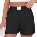 ANRABESS Shorts for Women Summer Beach Cover Ups Casual High Waist Flowy Wide Leg 2026 Spring Vacation Lounge Shorts, Size Medium