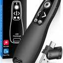 Presentation Clicker Wireless Presenter Remote for PowerPoint, Powerpoint Clicker with Volume Control PowerPoint Slide Advancer for Mac, Computer, Laptop-E600