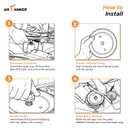 Antanekr 173437 532173437 Flat Idler Pulley for Craftsman Lawn Mower Tractor, Mower Pulley Fits Husqvarna Poulan 42 44 Deck Replace 131494 532131494 173438 165888 LT16542 LT18452 LTH1342, 2 Pack