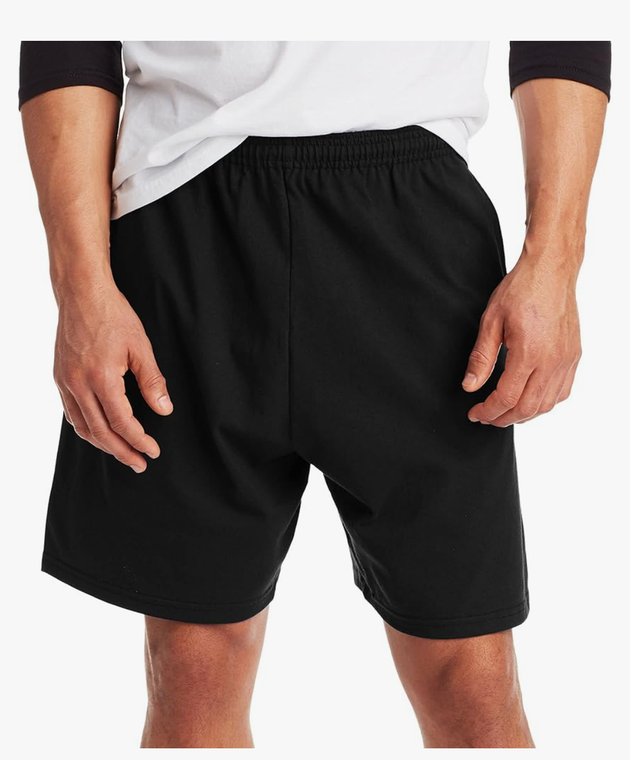 Hanes Men's Jersey Cotton Short with Pocket Large