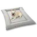 SOMAHE Cat Bed for Cats Crate Oxford Puppy Crate Pad Waterproof Pet Beds Outdoor Cage Mat Easy Rinse Grey 24×18×3 Inch