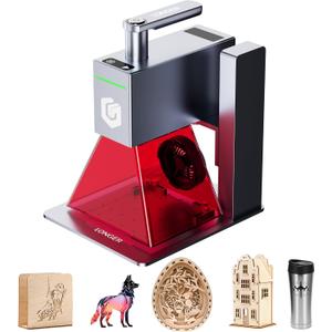 Longer Nano Laser Engraver Machine with 6W Diode, 5000mm/s High Speed & 0.05mm Precision - Portable Handheld Laser Cutter for Wood, Metal, Leather, Jewelry