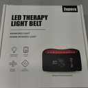 Zupora Red Light Therapy Belt for Pain Relief,Cordless Heating Vibration Massage Belt for Back Abdomen, USB Rechargeable Wearable Device for Muscle Relaxation