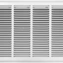 Howeall 30"W x 14"H [Duct Opening Size] Steel Return Air Filter Grille - Removable Face/Door for 1 inch Filters -HVAC Vent Cover Grill - White [Outer Dimensions: 32 5/8"W X 16 5/8"H]