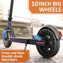 Qlaway 10/8.5" E Scooter for Adults 19 MPH Sport Escooter 350/500W Motor, Electric Scooter 15-22 Miles Range, Bearing 265 LBS/APP Control