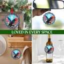 10 x FLAGWIX Christmas Bald Eagle Gifts for Men Women - American Eagle Suncatcher Ornaments 2025 for Tree Decorations - Christmas Ornaments for Home Decor, Eagles Gifts for Mom Dad, Friend Gift Ideas