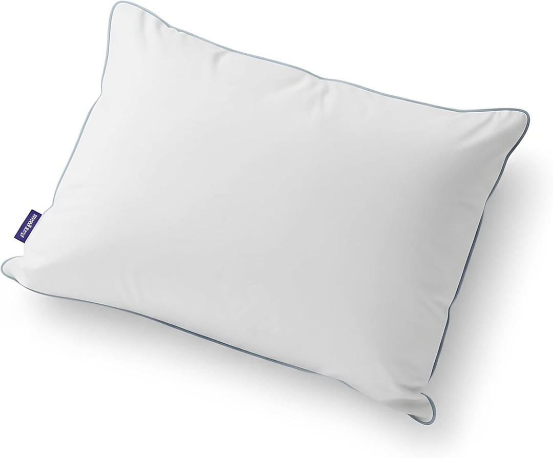 Mellow Hotel Pillow  Waterproof & Stain-Resistant Down-Alternative Bed Pillow, Hypoallergenic Oeko-TEX Cover, Machine Washable, Stays Fluffy, Support for Side/Back/Stomach Sleepers (Standard)