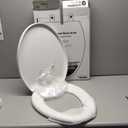 KOHLER K-26801-0 Impro ReadyLatch Quiet Close Elongated Toilet Seat, White Toilet Seat, Grip-Tight Bumpers, New Home Essentials, Slam Prevention