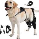 Dog Knee Brace with Adjustable Support Acl Hind Leg for Support with Cruciate Ligament Injury, luxating Patella,Arthritis,Dog Acl Knee Brace with Dog Chest Harness (XL, Black01)