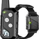 Shock Collar for Dogs, IP67 Waterproof Dog Training Collar with Remote, 3 Training Modes with Beep, Vibration, and Safe Static, Rechargeable E Collar for Large Medium (1 Pack, Black)