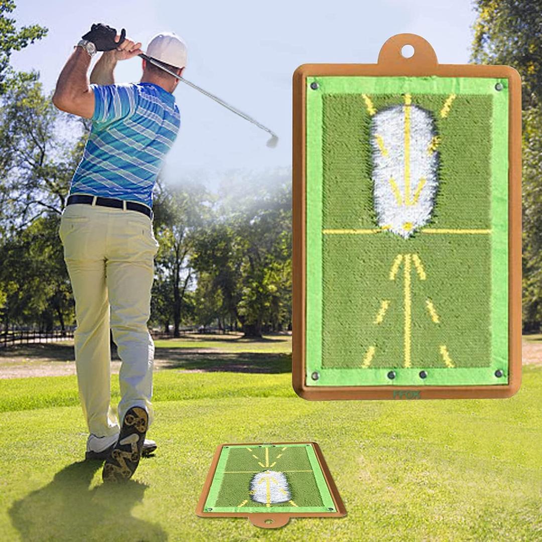 Golf Training Mat for Swing Detection Batting, Premium Golf Impact Mat, Path Feedback Golf Practice Mats, Advanced Golf Hitting Mat for Indoor/Outdoor, Golf Training Aid Equipment