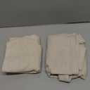 MIULEE Decorative Linen Euro Sham Pillow Covers 24x24 Natural Beige Boho Farmhouse Neutral Couch Throw Pillows for Bed Pack of 2 Accent Modern Pillowcase Sofa Livingroom Home Decor