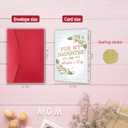 3 x Mother's Day Card for Daughter, Floral Mothers Day Card Gift from Mom or Dad, For My Daughter On Mother's Day, Happy Mothers Day Card