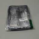 4 Packs Clear Toy Storage Bags- 9.4 x 6.7 x 4.3 Inch Transparent PVC Toy Organizing Bags with Zipper- Waterproof Toy Storage Organizer Pouch for Building Blocks, Small Toys (Black)